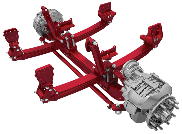STEERTEK NXT FIRE RESCUE High Capacity Fabricated Front Steer Axle System