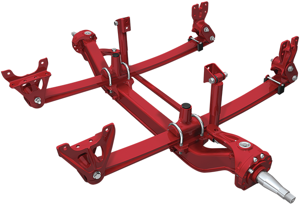 SOFTEK BUS/RV Integrated Front Suspension and Steer Axle System
